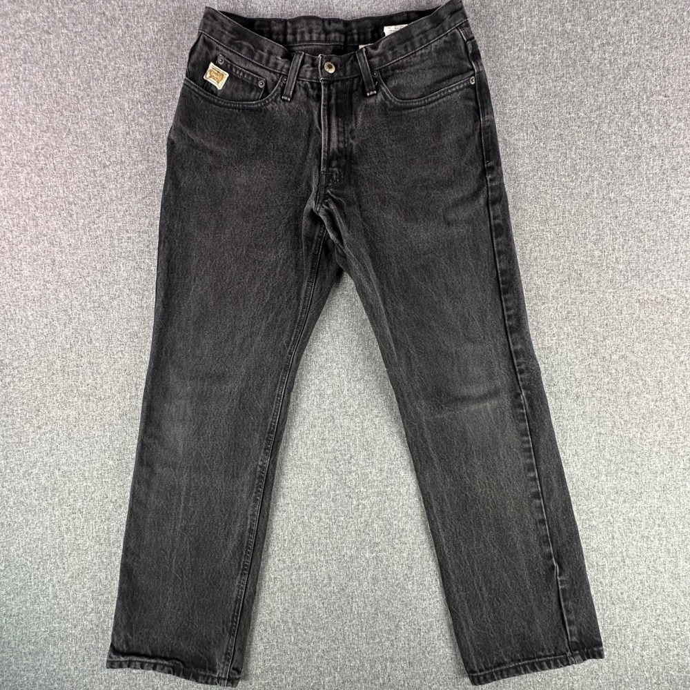 Cinch Jeans Mens 32x32 Cole Black Straight Leg Denim MB96734001